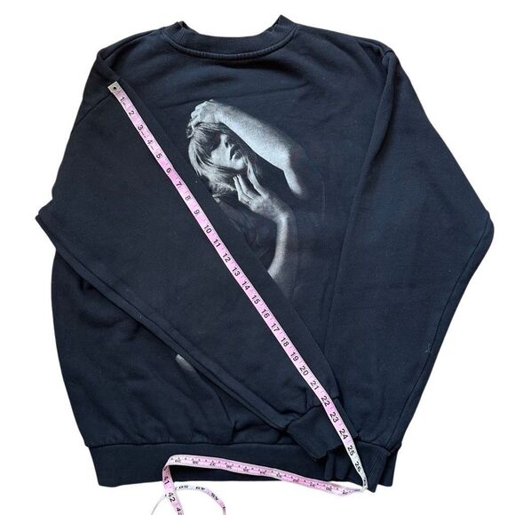 Taylor Swift TTPD Crewneck Sweatshirt Black Size M – Official Merch - Picture 9 of 12